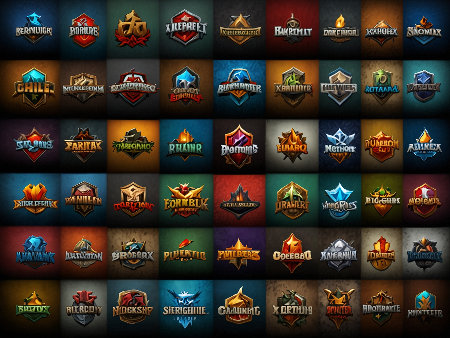 Game providers and logos montage